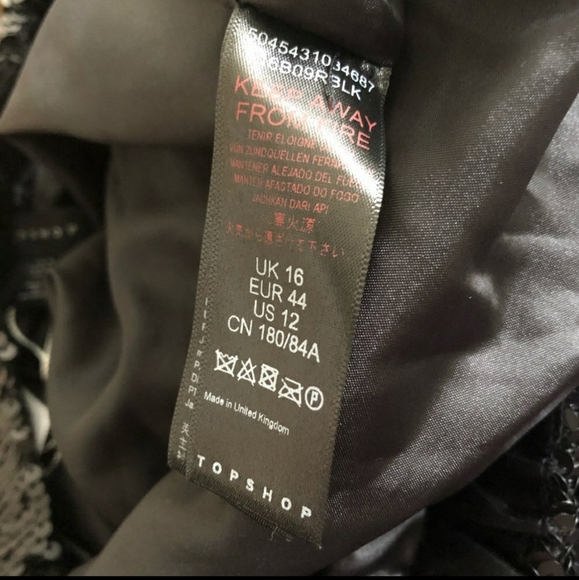 Topshop Sequin Tie Waist Jogger Sweatpants NWT - Picture 5 of 7